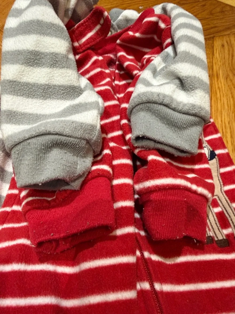 Carter’s fleece onesie pajamas